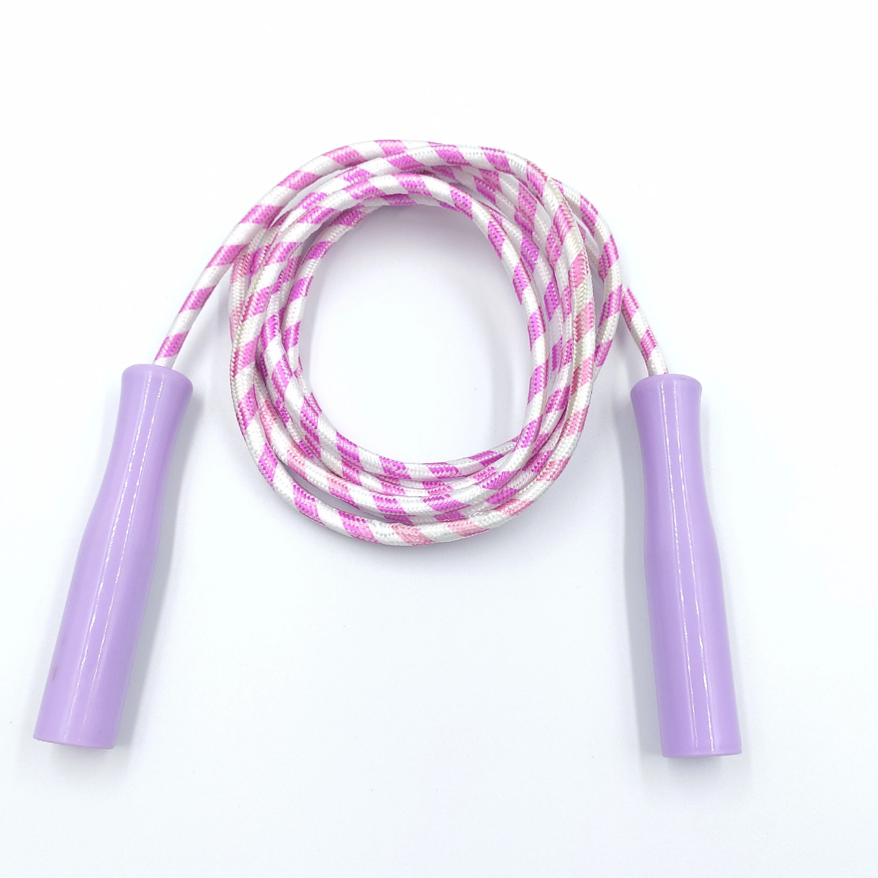 Дешевая Нескользящая полипропиленовая пластиковая ручка полиэфирная нейлоновая Скакалка для детей