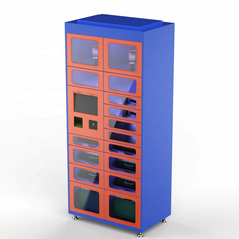 Customized  super high quality intelligent tool management package  parcel pickup locker with reinforced lock in red white color