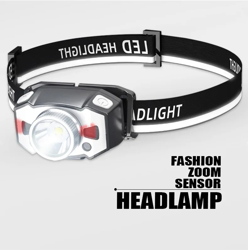 2023 New Hot Selling Led Waterproof 1200mah 300lumens XPG type c Headlamp Rechargeable