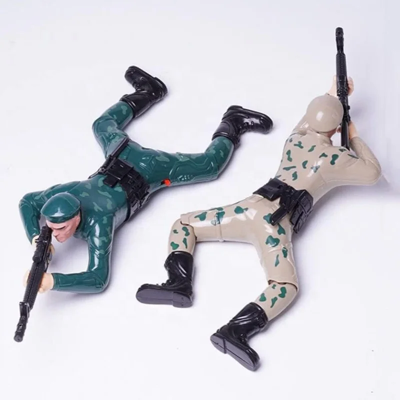 Low Price Creeping Forward Figure Toy Electric Crawling Soldier Toy Music Lighting Climbing Toy
