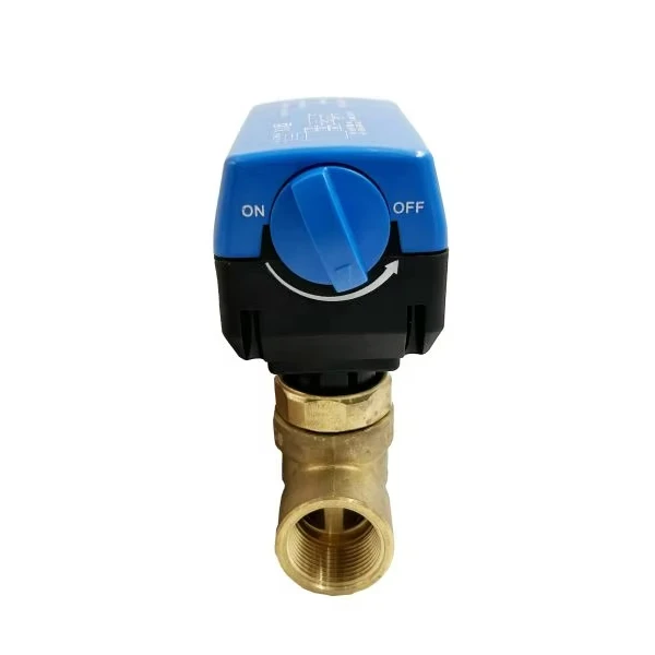 Пластиковый привод кондиционера латунный электромагнитный моторизованный водяной клапан двухходовой электрический