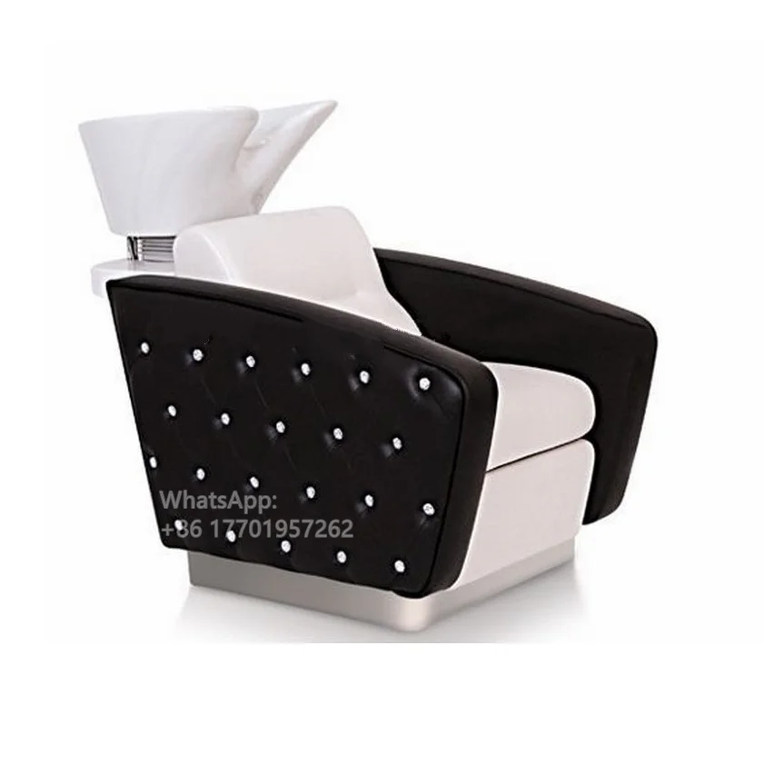 Luxury fashion hairdressing furniture boutique set(shampoo bed+styling chair+mirror station+reception desk)