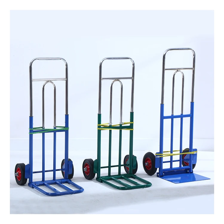 
Heavy Duty Folding Aluminum Luggage Cart Trolley With 2 Wheels Climb Stairs Hand Truck 6 Staiers Lightweight Portable Metal 