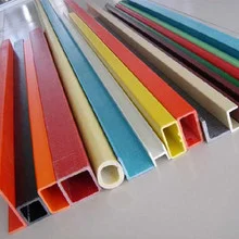 Factory direct sales Extrusion Frp Profile or pultruded Fiberglass Square Tube fiberglassSquare tube