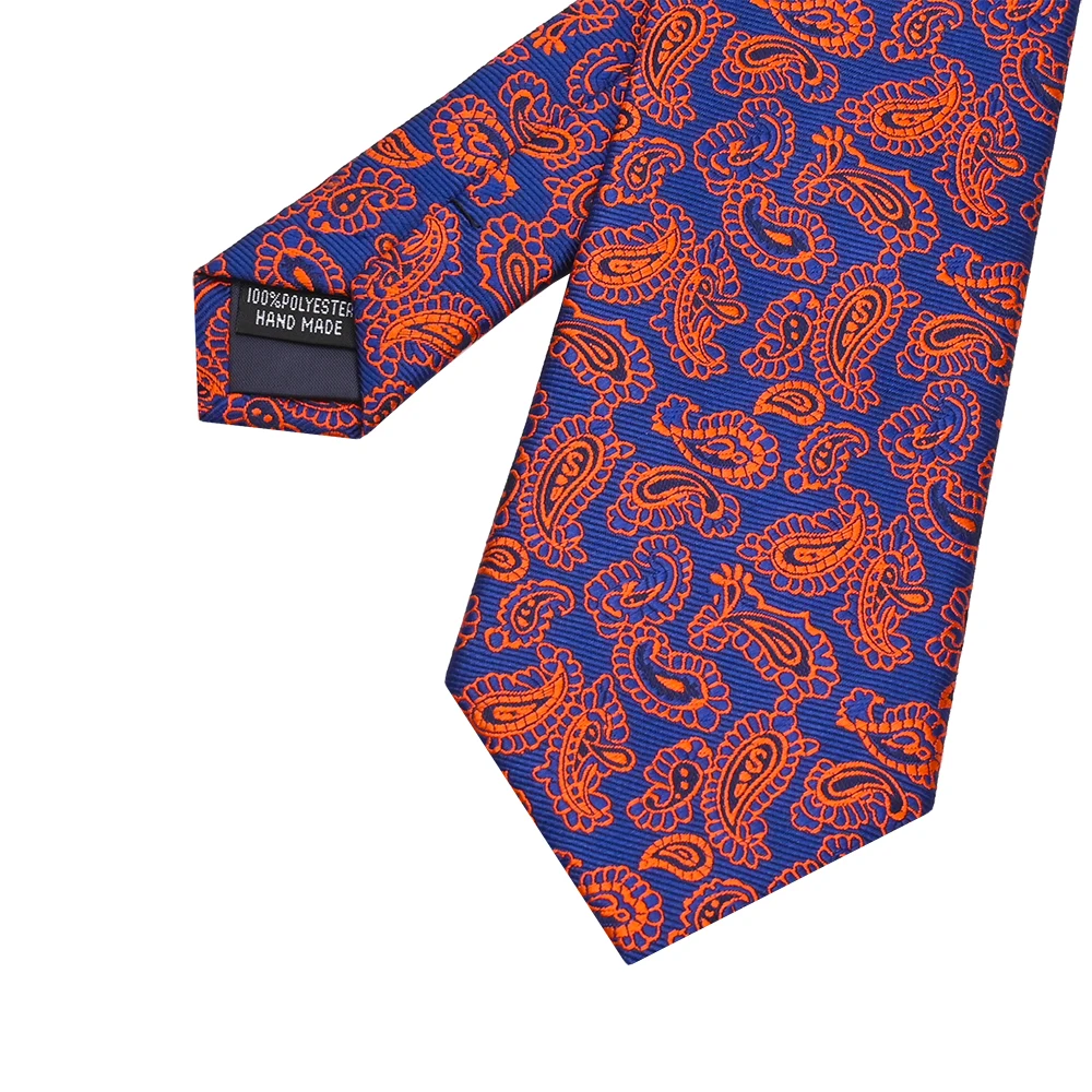 YiLi Jacquard Handsome Microfiber Polyester Woven Paisley Import Tie
