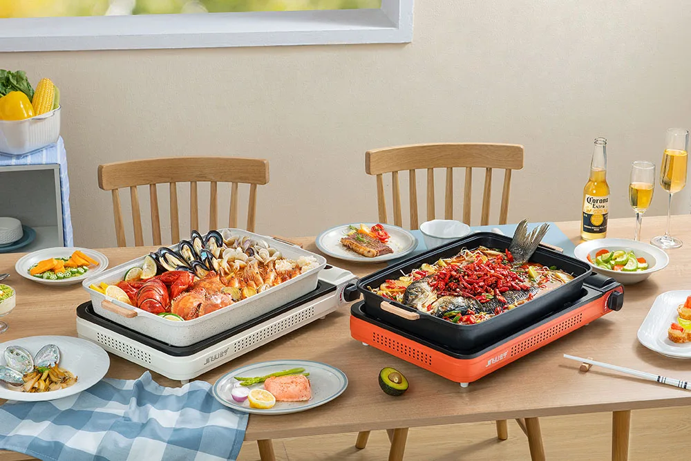 Portable Butane Gas BBQ Set Gas Stove Camping Outdoor Cooker Portable Gas Cooktops