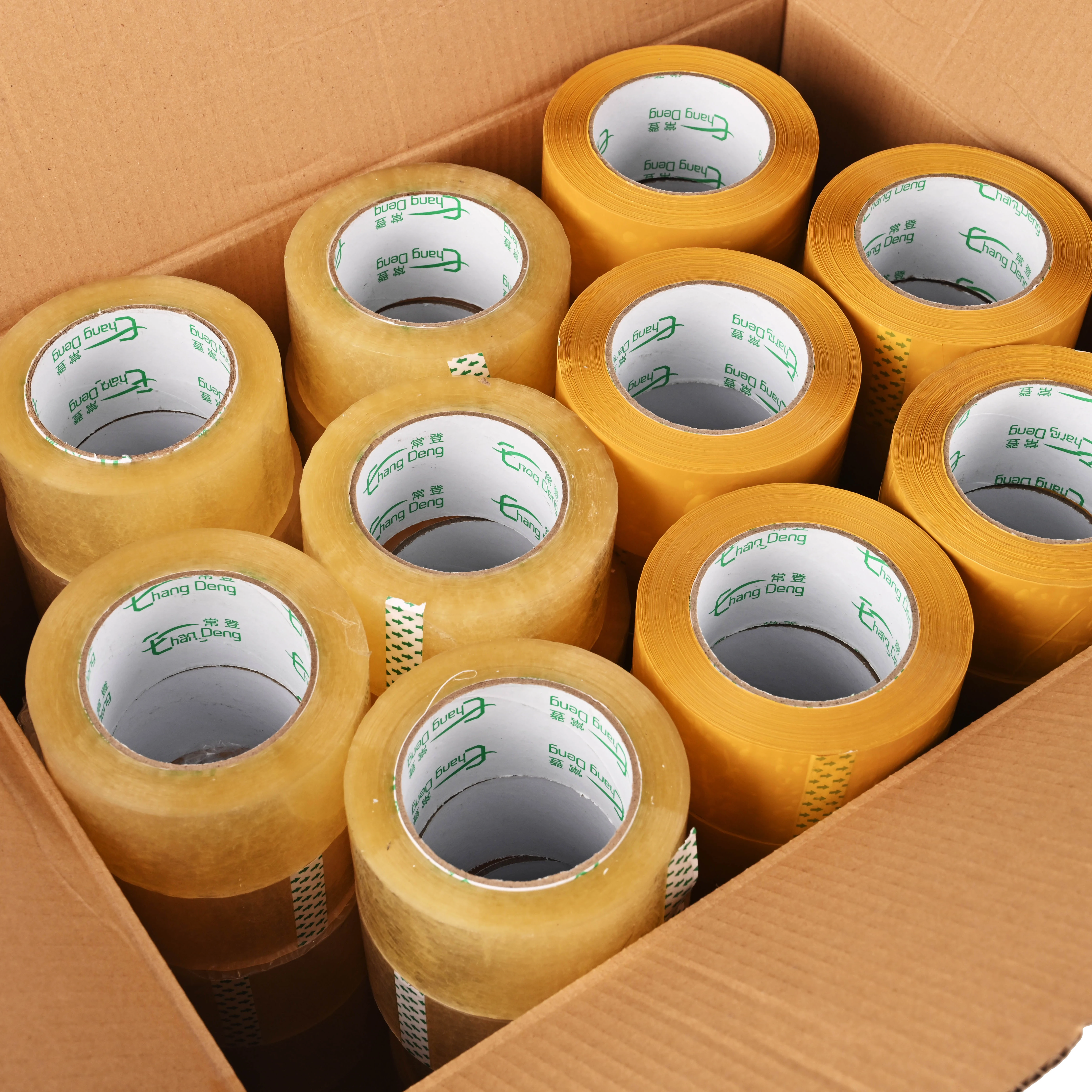 Custom Bopp Adhesive Single Sided Clear Tape Logo Clear Box Packaging for Sealing Cartons PVC and Paper Material