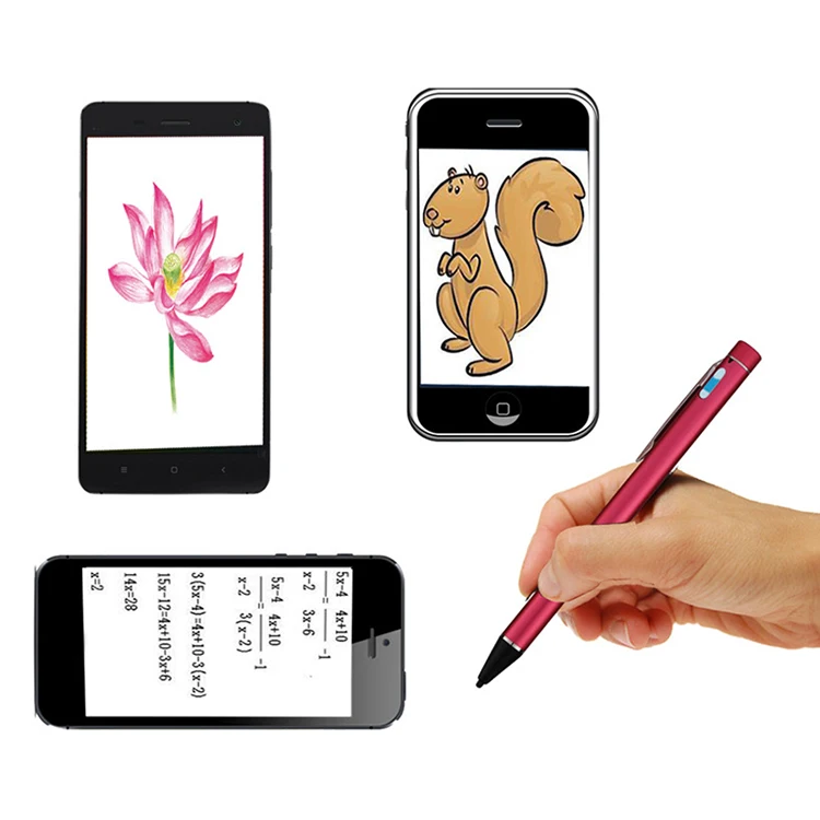 Universal Rechargeable Capacitive Touch Screen mini stylus pen For iPhone iPad Samsung