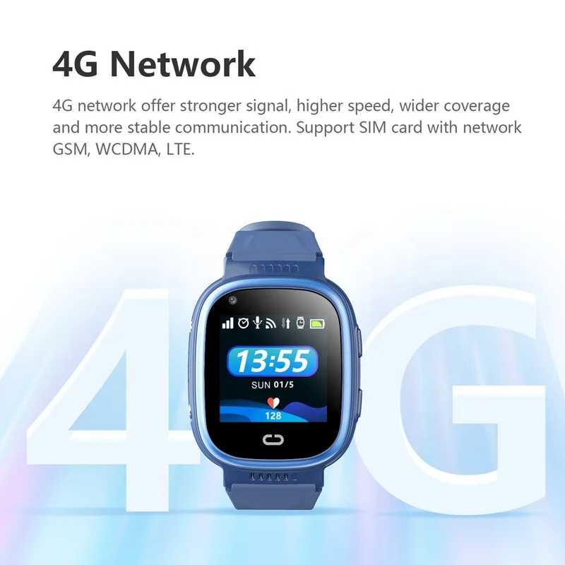 Девиз Ip67 водонепроницаемые 4G Детские умные часы с измерением температуры поддержка вызова камера точное определение