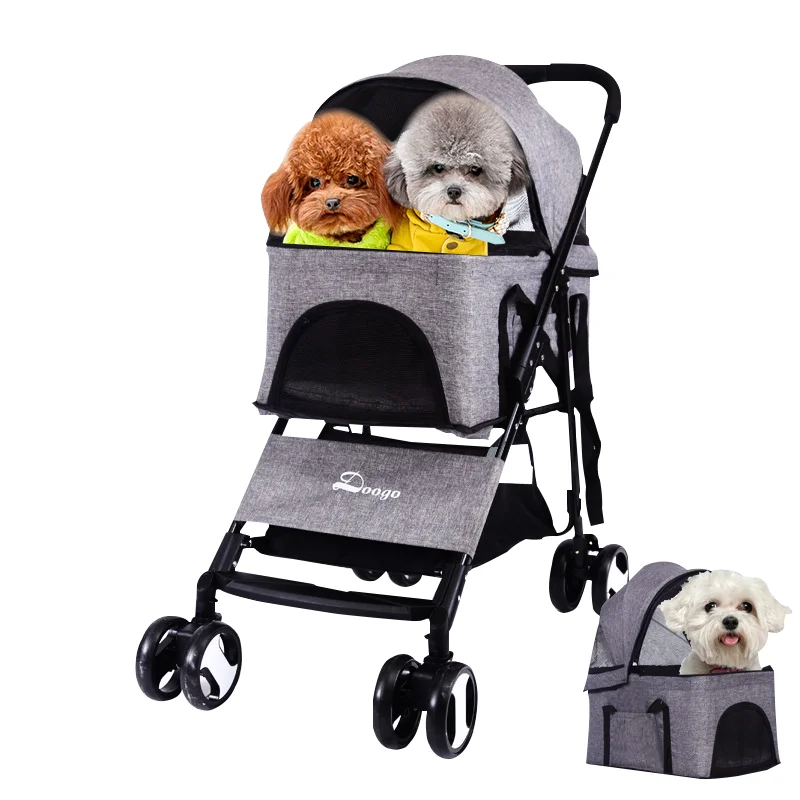 
Manufacturer wholesale high qualit Light-weighted pet stroller travel for small medium dogs Portable luxury pet trolley carrier 