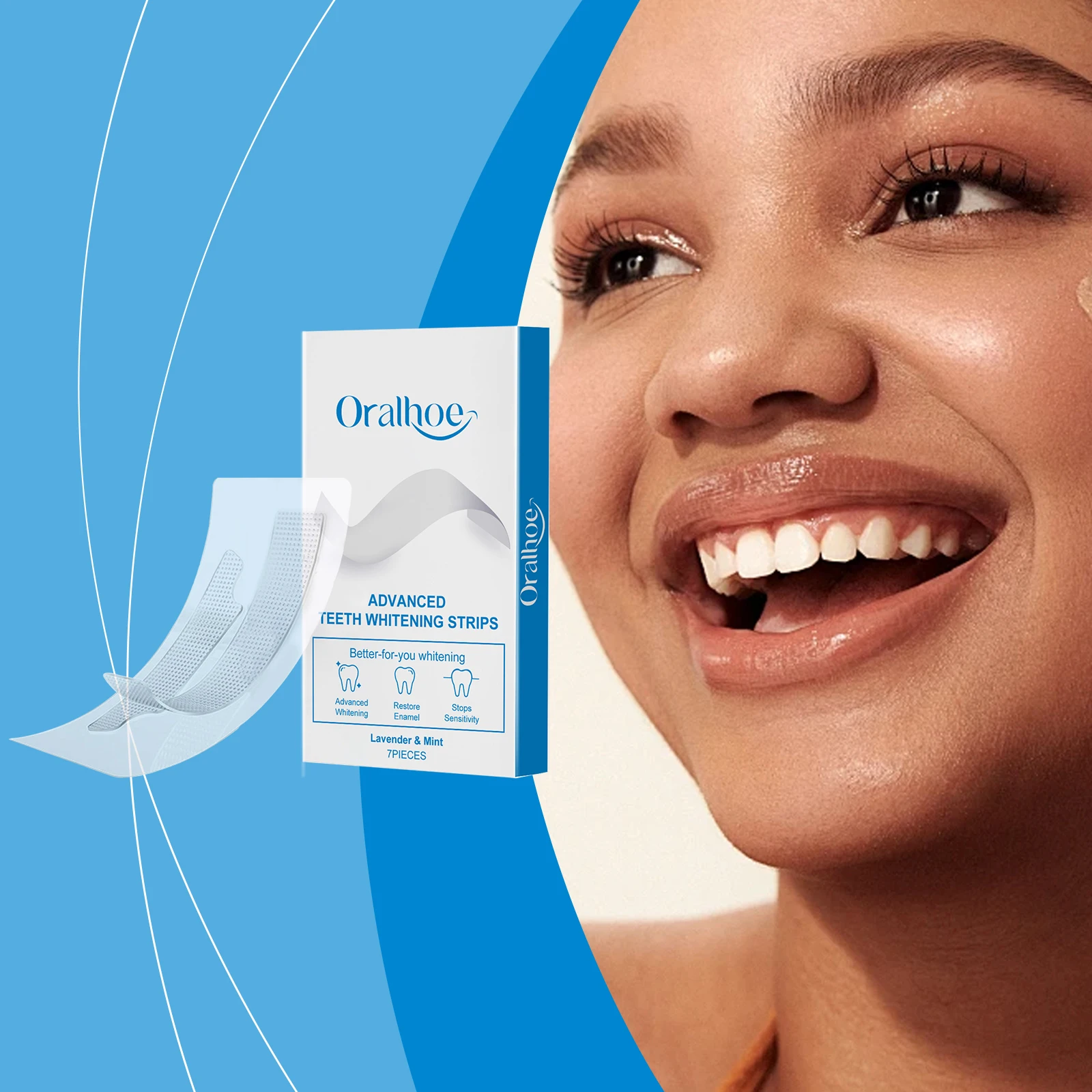 Oralhoe Teeth Whiten Strips Restore Teeth Whitening Strips Mint Advanced Teeth Whitening Strips