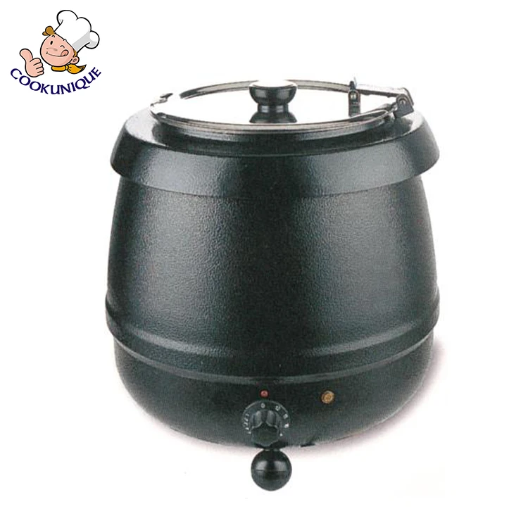 Электрический буфетный чайник для супа, черный подогреватель для супа