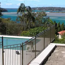 Cheap Aluminum Pool Fence Galvanized Frame Chain Link Design Rodent Proof Garden Decorative Includes Fencing Gate Accessory