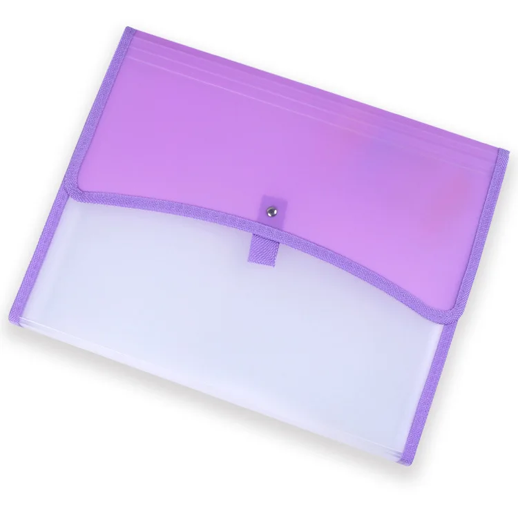 
Hot Sales Wraping Edge 12 Pockets Organ Briefcase A4 Expandable File Folder Multi-layer Expanding Folder 