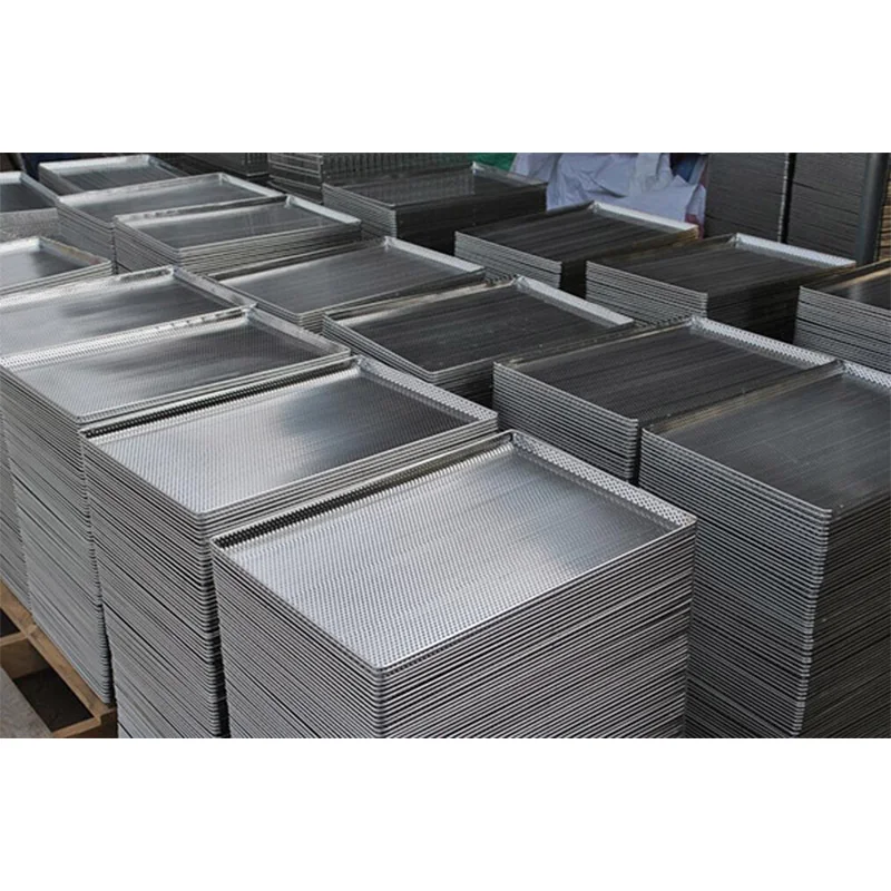 Highly welcome Customized size  stainless steel manual welding perforated dry fruit trays for oven