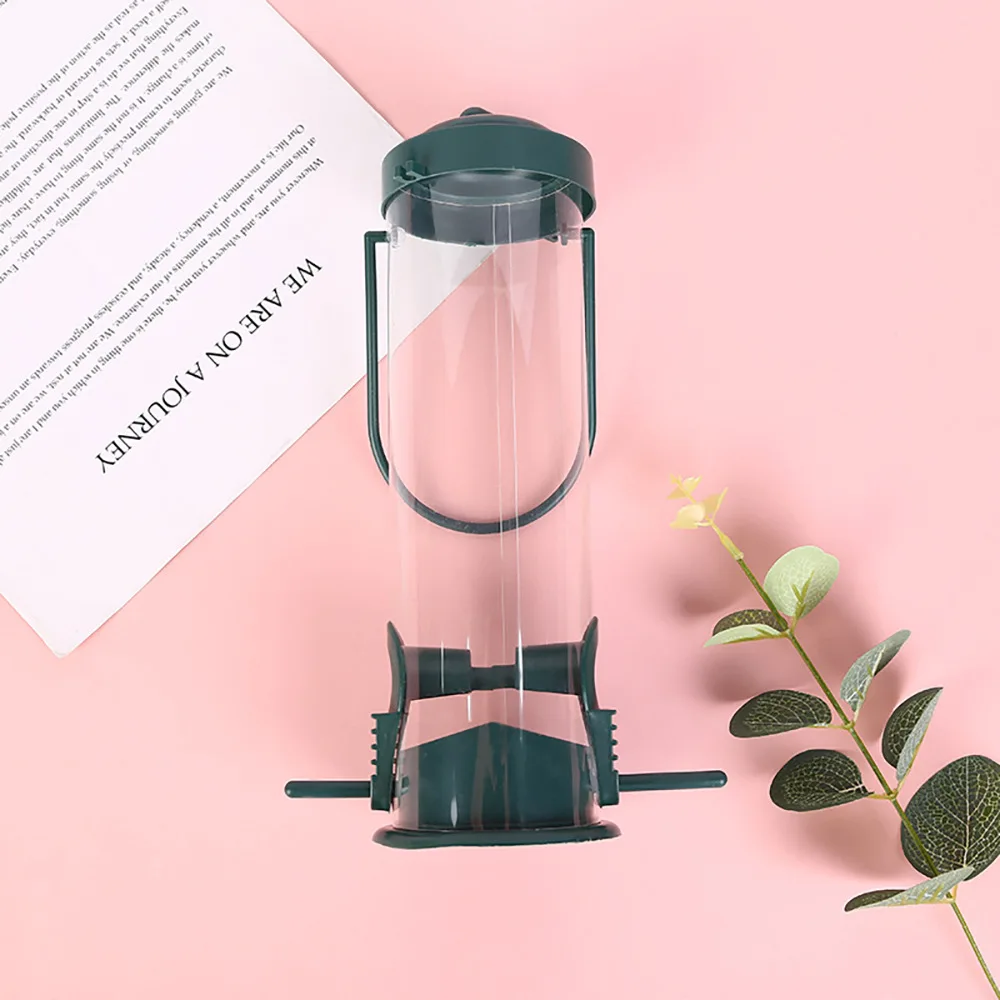 Wholesale Classic Humming bird Feeder for Wild Bird Feeding Pipe Colorful Garden Decoration Cheap Plastic Bird Feeder