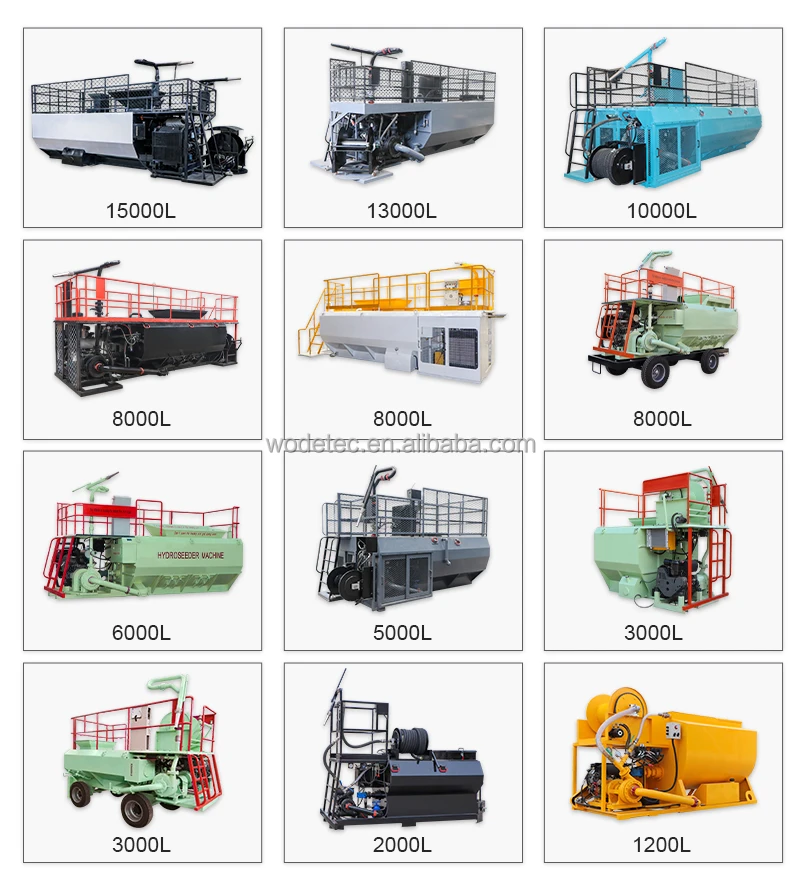 Diesel Large Capacity 3 5 6 8 10 13 15 Cubic Meters Hydroseeder Slope Greening Machine Supplier