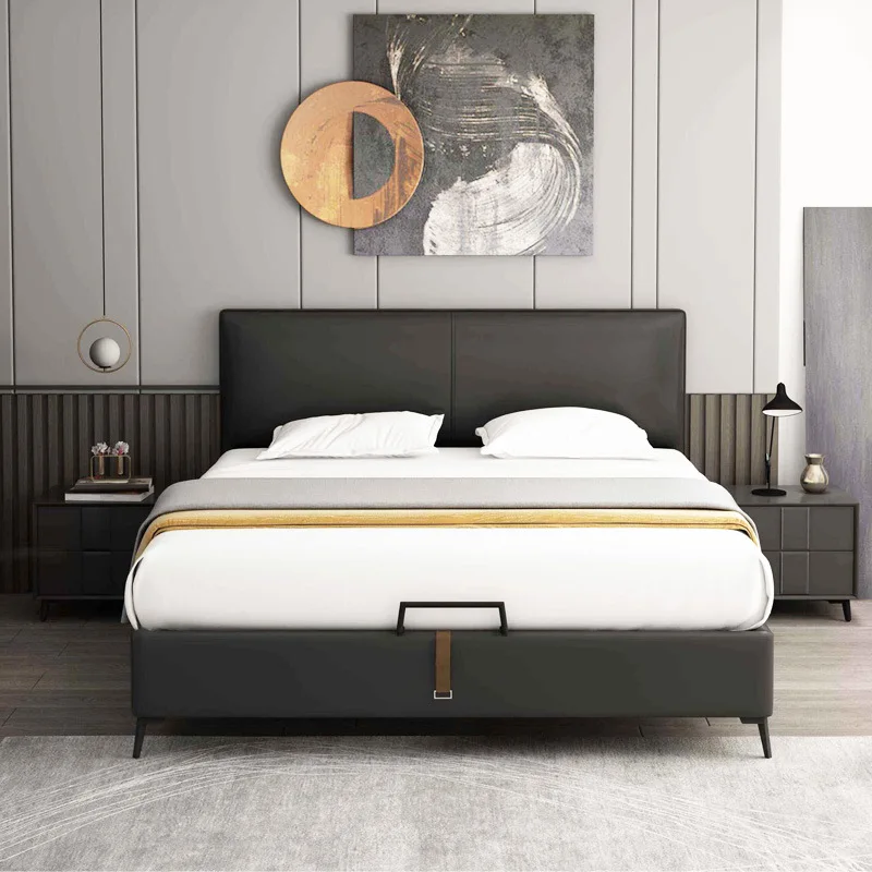 Bedroom furniture sets no mattress king 1.8m queen twin single upholstered  bed frame double modern soft hotel fabric beds