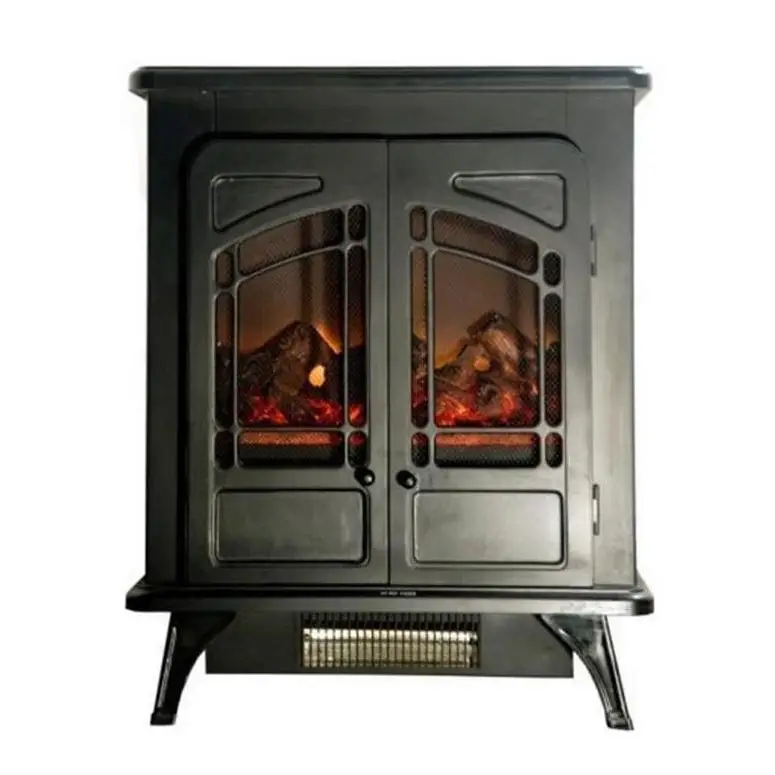 Electric Fireplace Chimenea Heat Screen Marble Fire Wood Burner Fan Double Sided Door Terrace Fireplace
