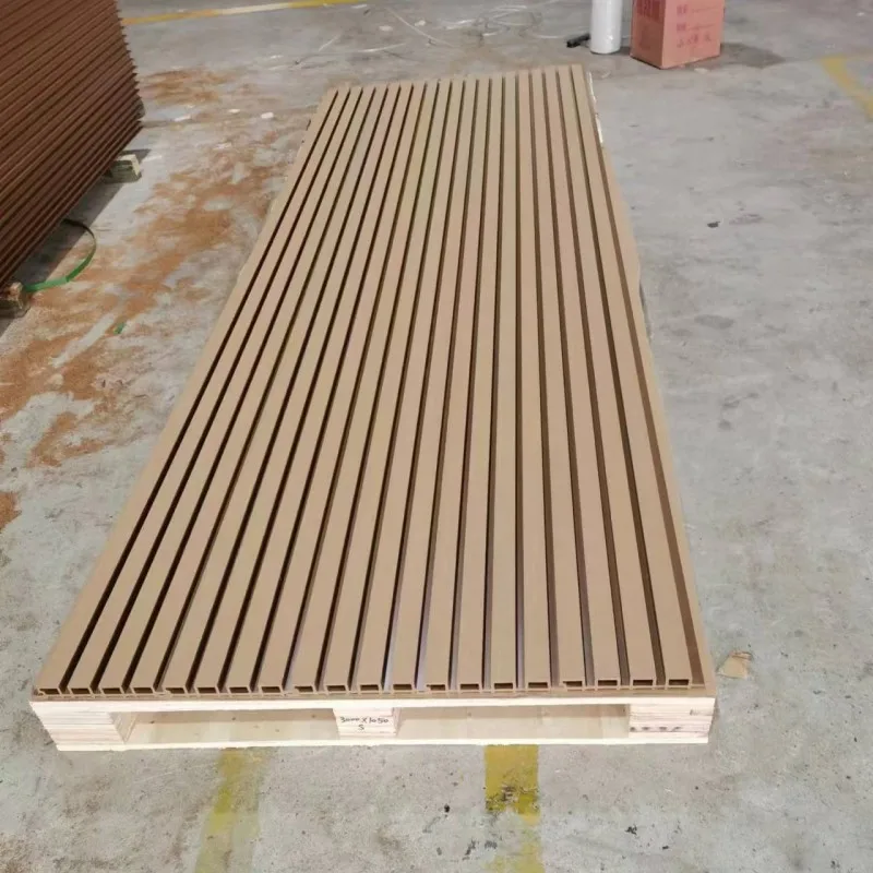 BAIJIN Building Materials External Exterior WPC Wood WPC Fence Wall Panel Outdoor Ceiling WPC Wall Panel