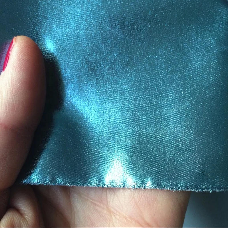 2023 Fashion Hot Foil Coated 100% Polyester Glitter Printed Foil Fabric for Winter Jacket