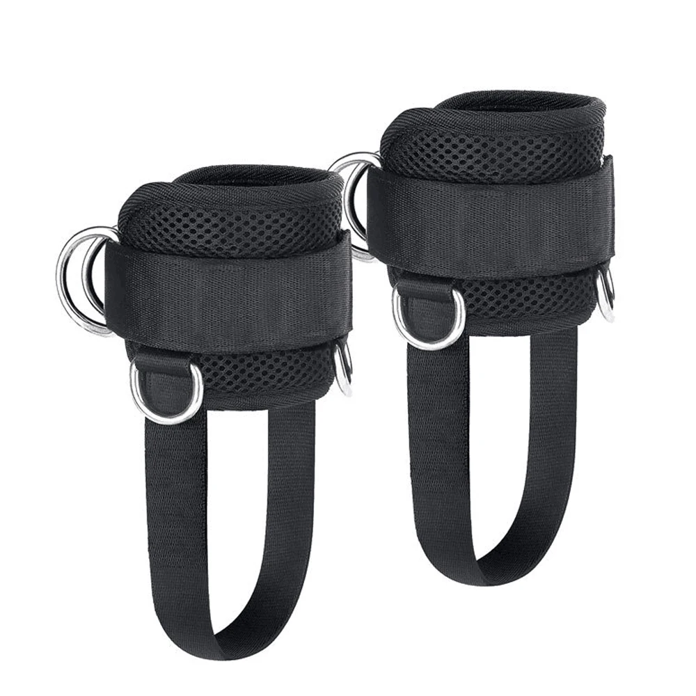 Double D-type chloroprene rubber mesh rubber ankle support hip leg trainer ankle strap leg tie rope gantry ankle buckle bracket