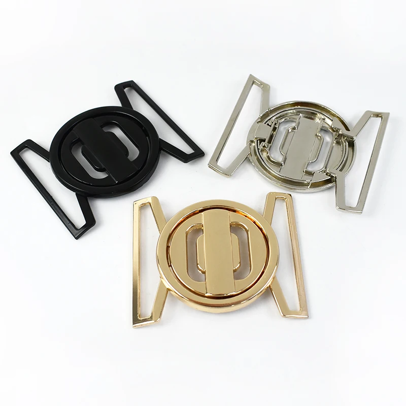 MeeTee AP405 50mm Handbag Belt Button Zinc Alloy Clothing Decorative Buttons for Fashion Bags Garments and Accessories