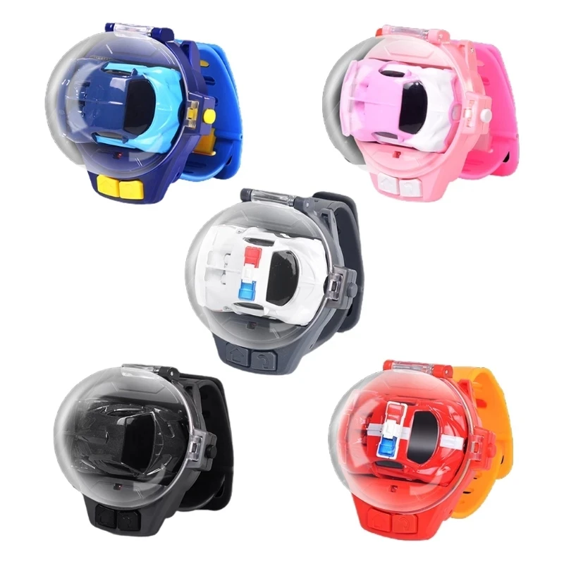 Remote Control Car Watch Mini Cute Wrist Band 2.4GHz Infrared Sensing Electric Racing Vehicle USB Charging Smart Toy Kids Gift