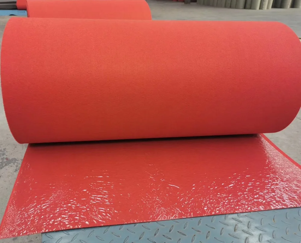 100% Polyester Plain Exhibition Disposable Carpet