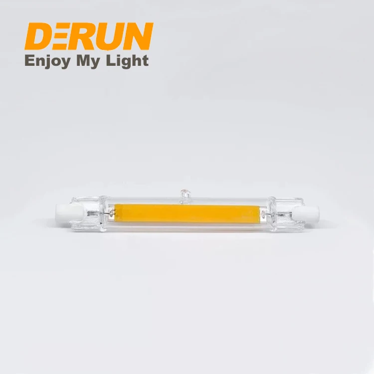 New ERP Good quality 4W 5W 6W J78 flicker free LED Bulb with R7S base and one cob for indoor and outdoor lighting , LED-R7S