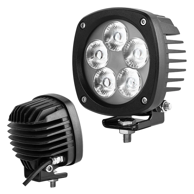 Round Flood Beam 12/24 Volt 50W SUV ATV 12V Round 4 inch Offroad Led Driving Light Tractor LED Work Lamp