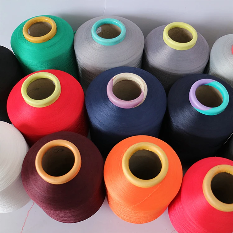 40150  polyester covered spandex yarn for socks spandex covered yarn dyed yarns sewing knitting high tenacity twisted 40/150