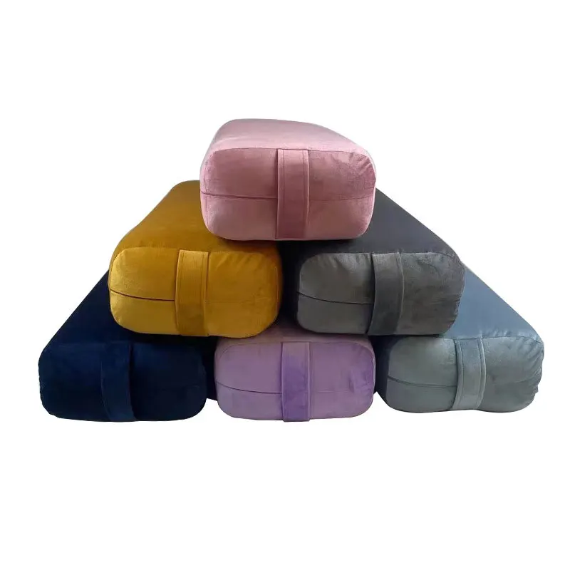 Лидер продаж, подушка для йоги из 100% хлопка с принтом