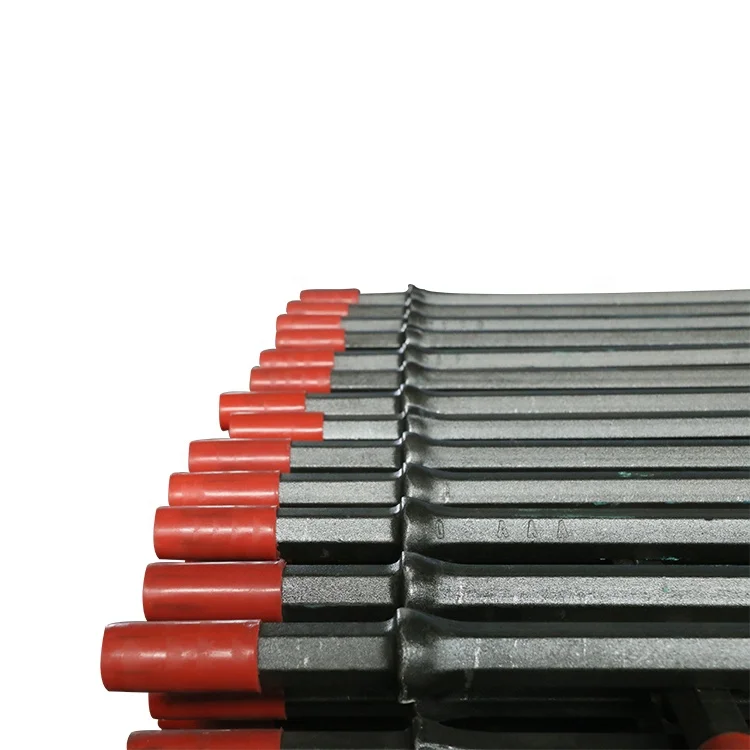 Hex 22mm 25mm taper drill rods for mining quarrying