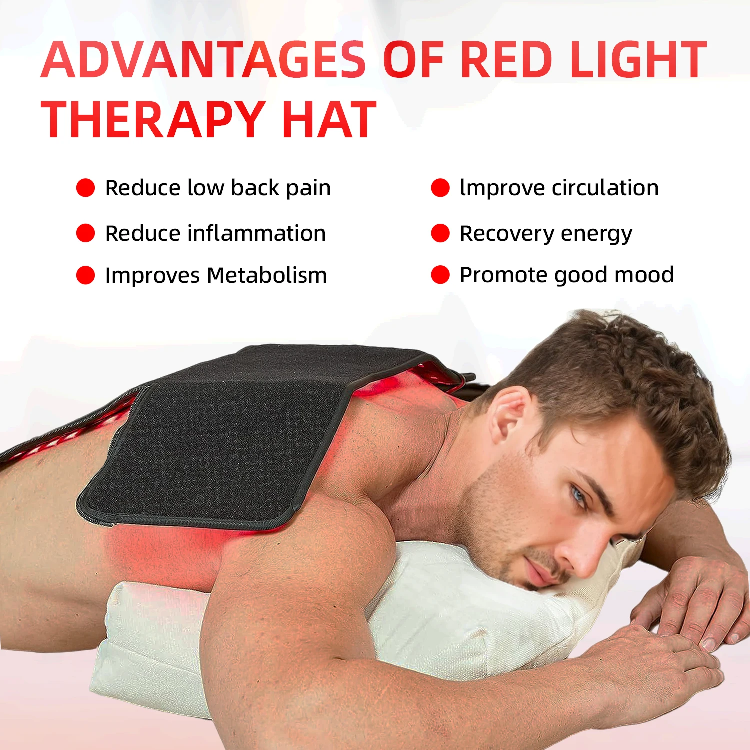 APTREDLIGHT Infrared Cap 660nm 850nm Wavelength Portable 155 Led Red Light Therapy Hat For Home Use