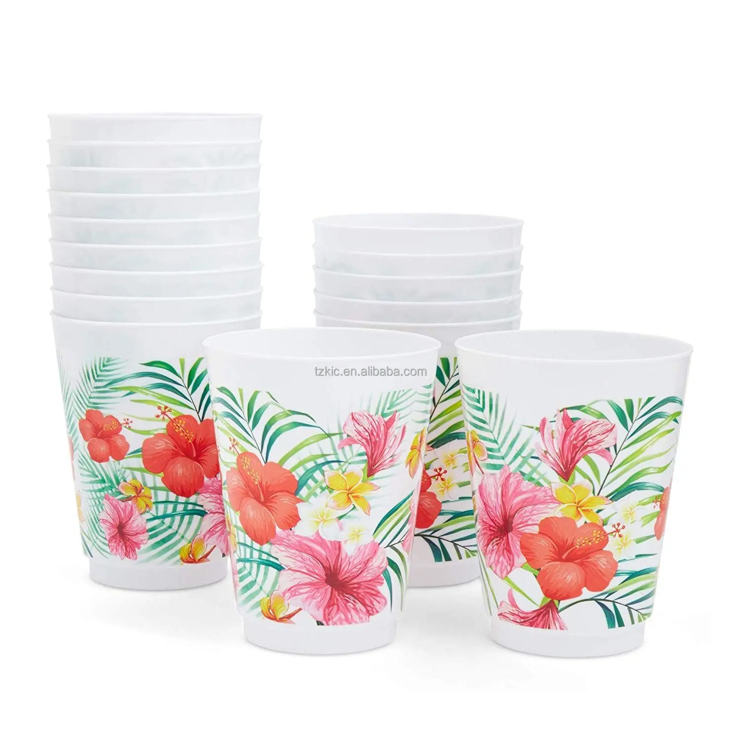 Personalized Frosted Plastic Party Cups - Vegas Before Vows Frost-Flex Plastic Drinking Cup, 12-Ounce, Frosted