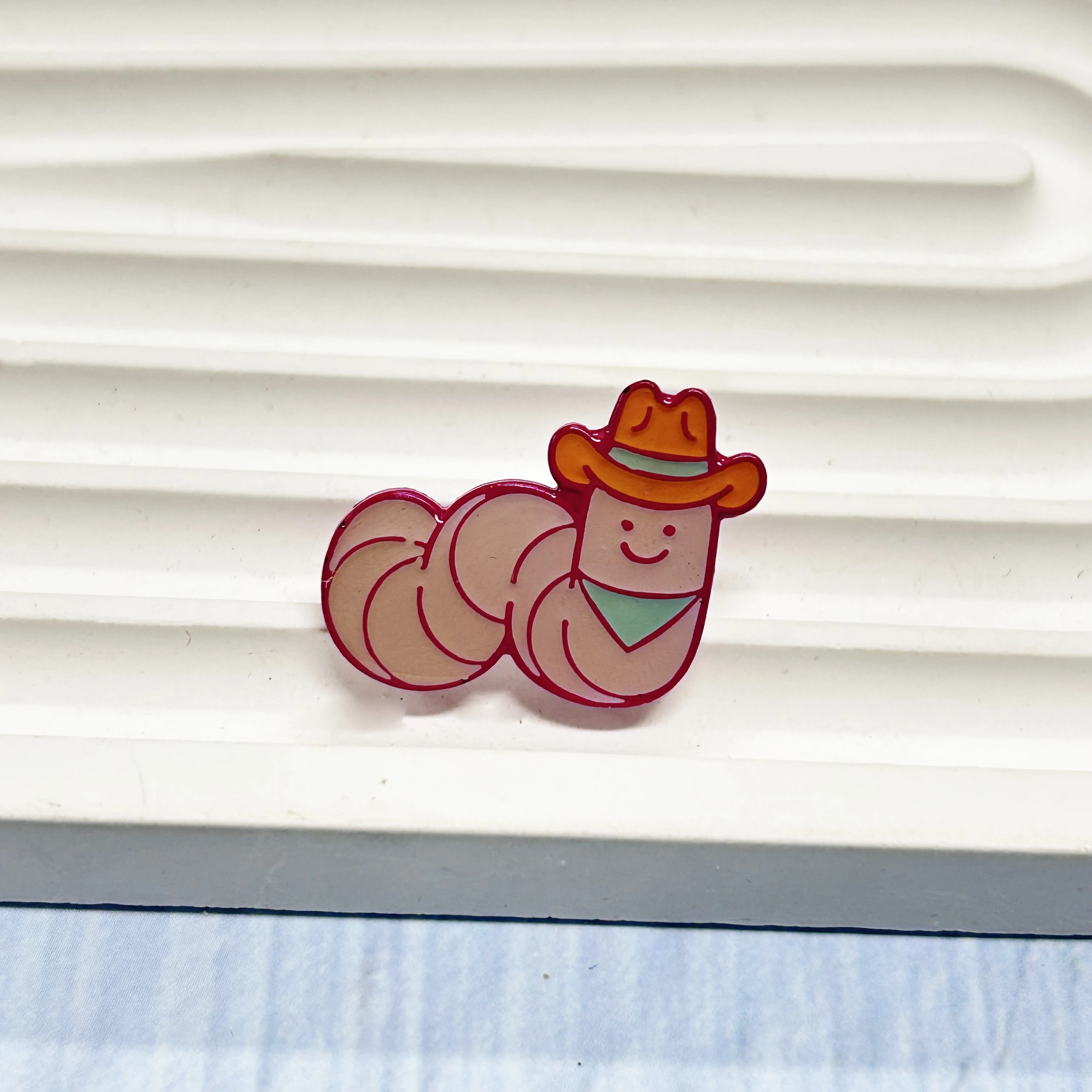 Cute pink snail boots green frog pattern custom personalized coloured with resin enamel pin