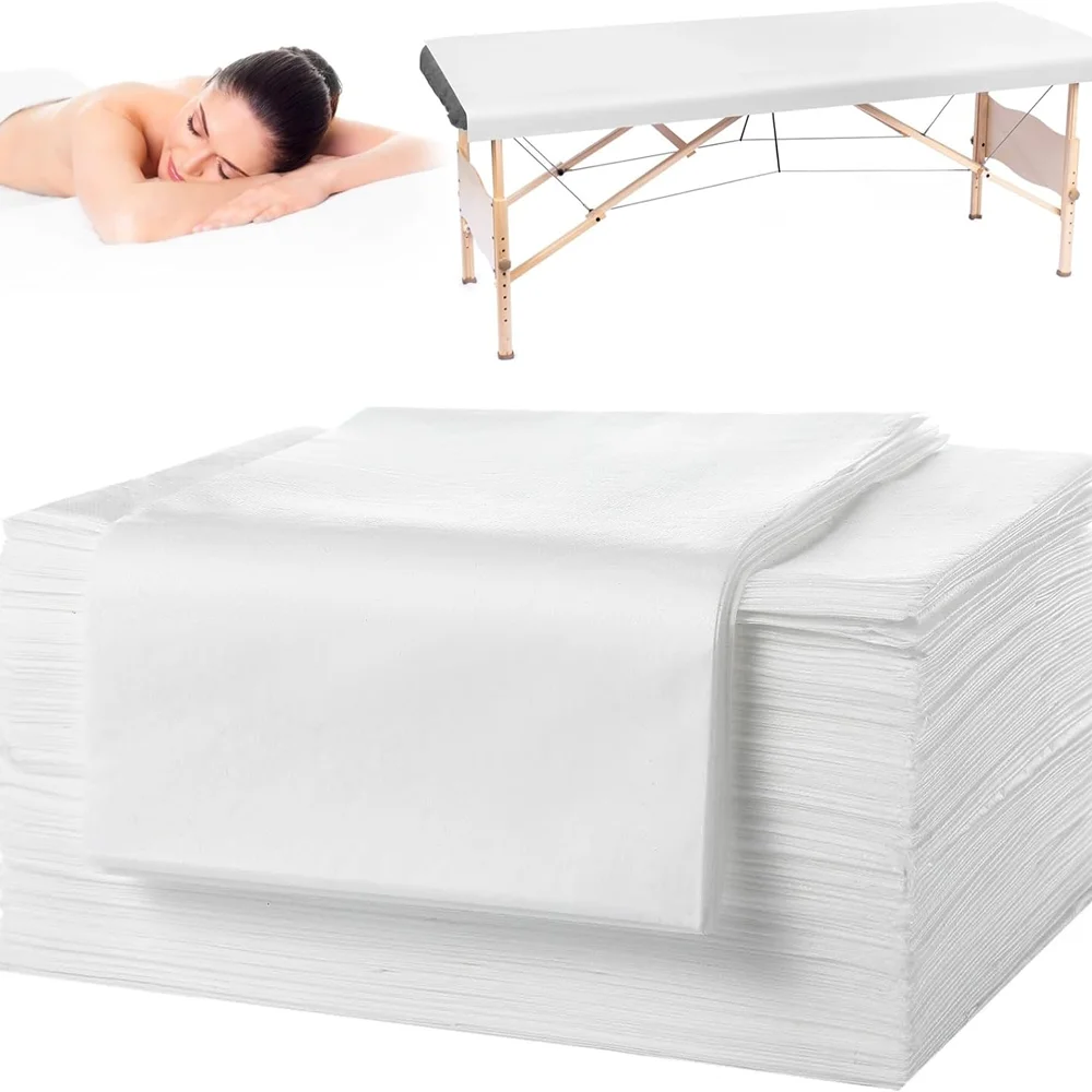 Disposable Stretcher Bed Cover Fitted Non woven Bed Sheets for Salon Spa Hotels Beauty