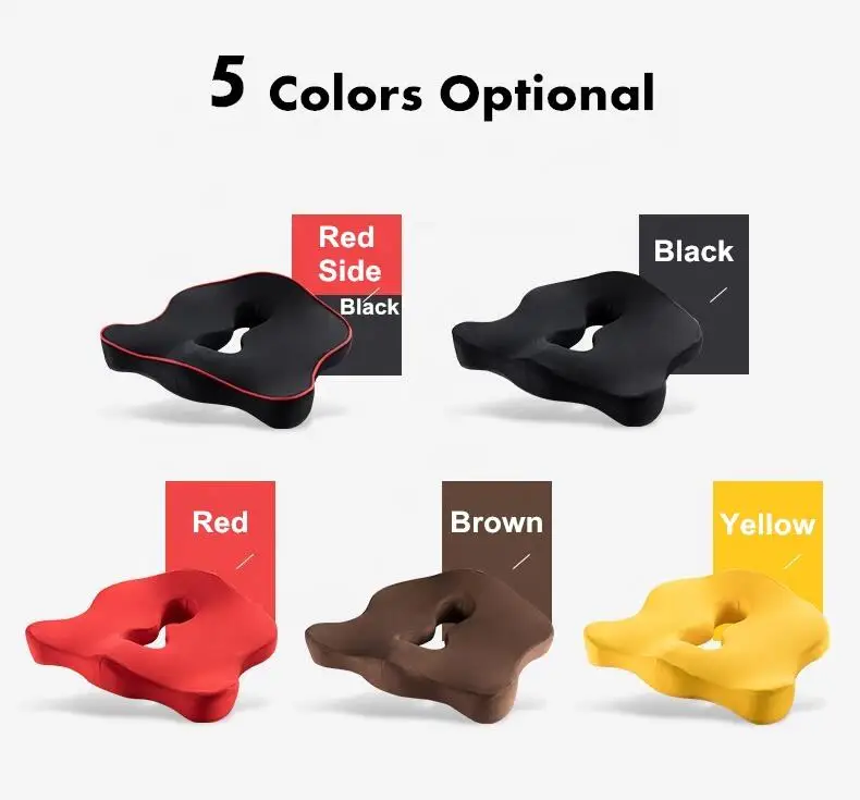 Coccyx Cushion Seat Cushion for Office Chair Cushions Sitting Pads Memory Foam Support for Office Chair Wheelchair Car Home