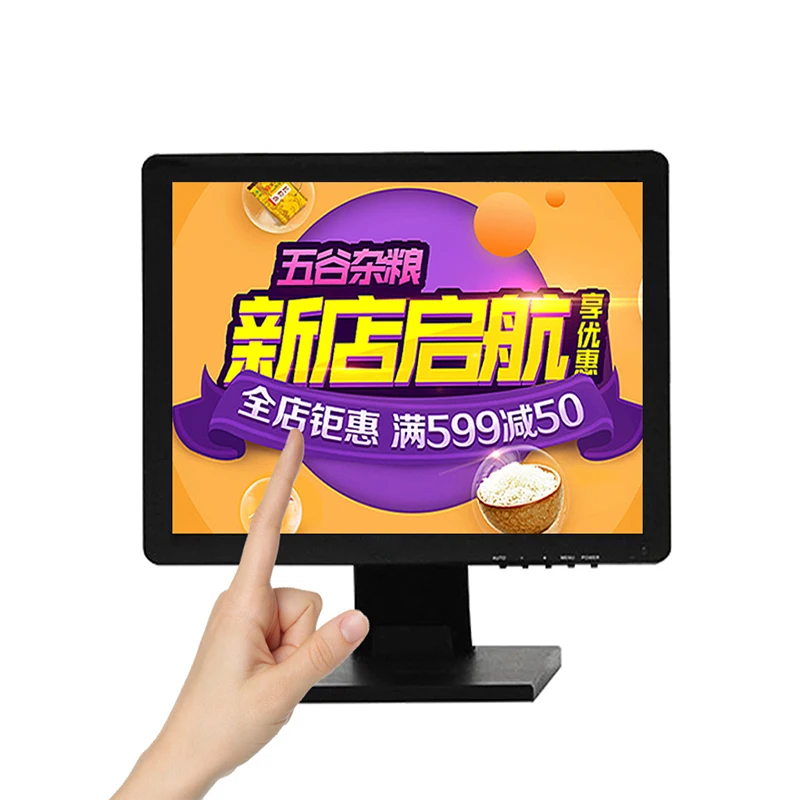 Touchscreen 7 10 10.1 12 15 17 18.5 19 21.5 27 inch Computer POS PC TFT LCD Display resistive Touch Screen Monitor