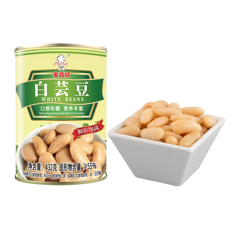 Лучшее качество низкая цена Non Gmo органический большой размер консервированная белая фасоль