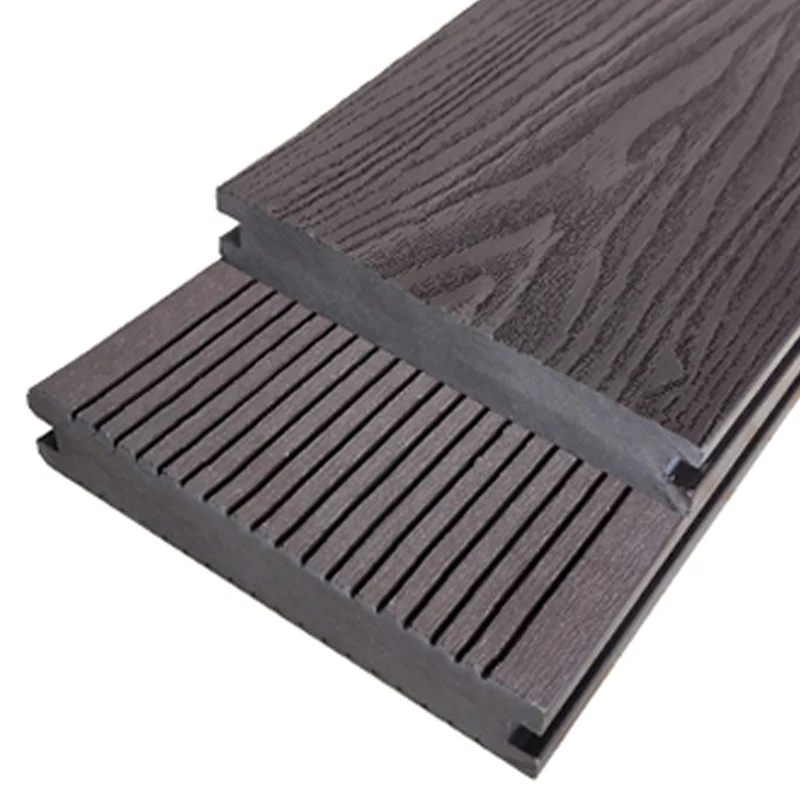 Wpc decking plank crack-resistant outdoor wpc floor outdoor artificial wood composite flooring wpc decking tiles