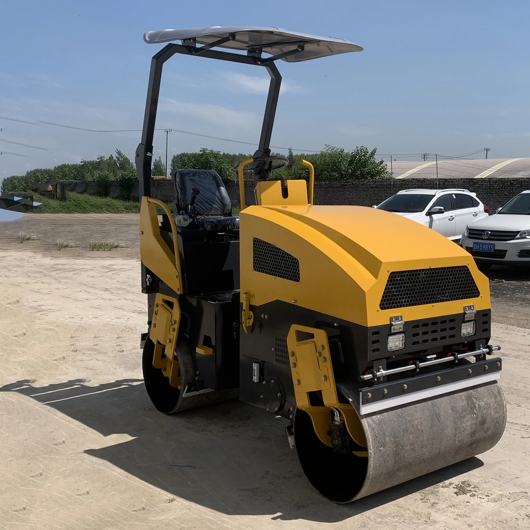 Road machinery OEM sheep foot road roller Full Hydraulic roller compactor