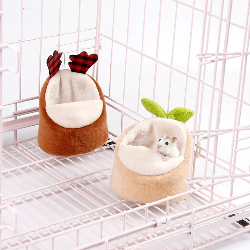 Hamster warm nest pet cute cotton nest gold silk bear honey bag and other animal multi-color pet cage supplies
