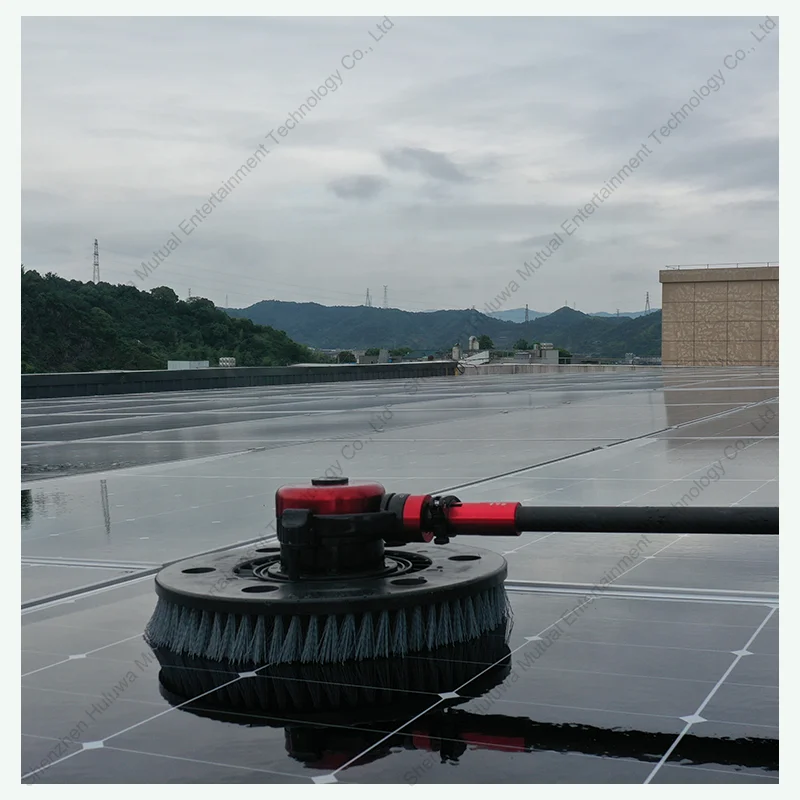 Factory outlet 3.6m solar panel cleaning brush handheld cleaning solar panel automatic cleaning robot