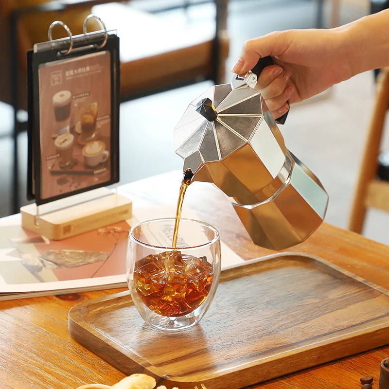 Stovetop Espresso Maker Italian Moka Coffee Pots Italian Expresso Greca Stove Top Aluminium Moka Pot Coffee Maker