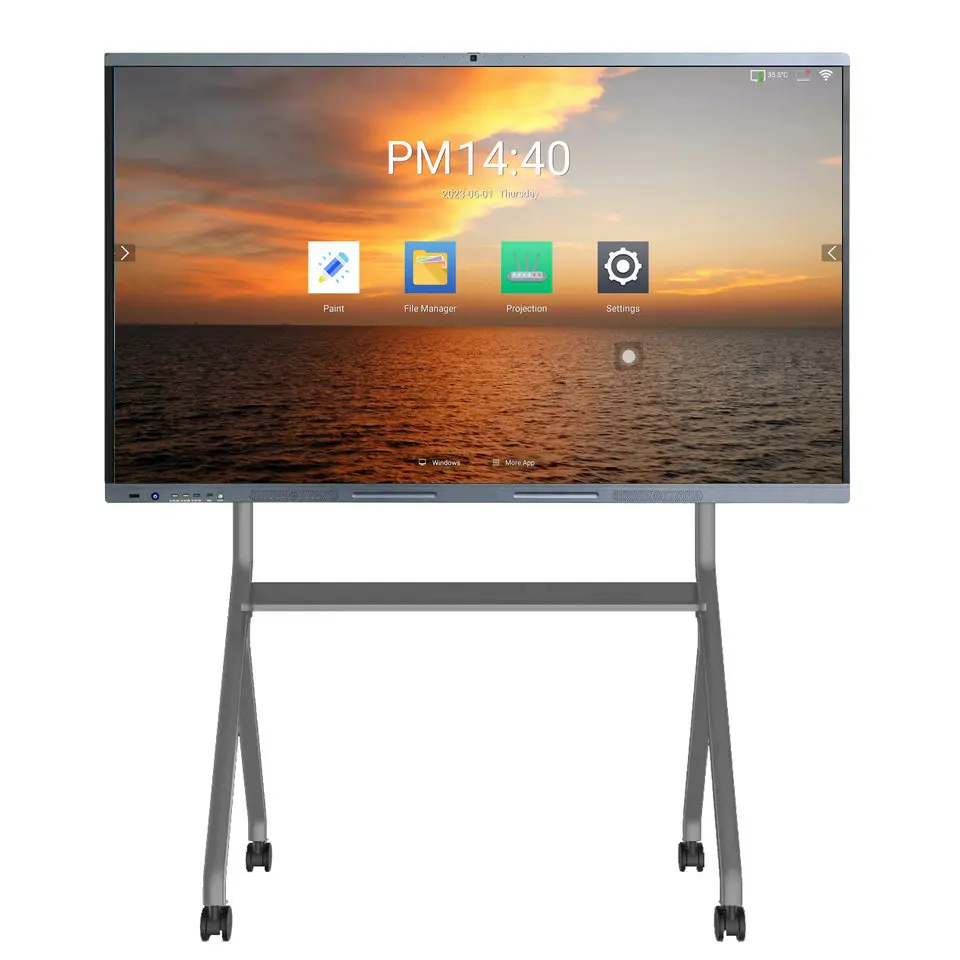 Interactive Rolling Smart Board Cost Interactive Digital Board 55' Interactive Display with Iq LED Black 55 Inch Note Boards