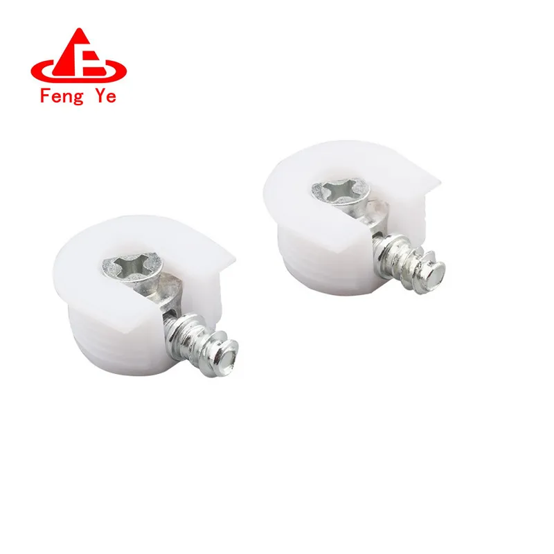 Factory Supply Hidden Plastic Glass Cabinet Shelf Pin Supports Furniture Connector Bracket Shelf Support With Screw