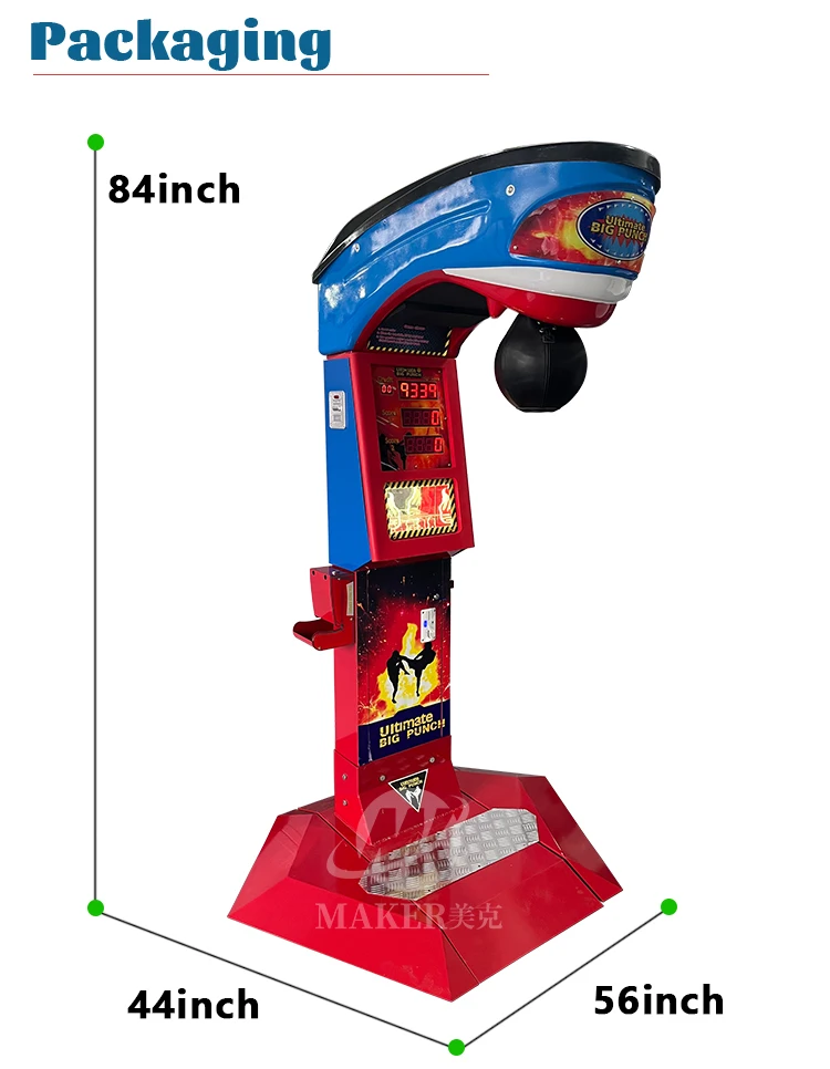 MAKER Arcade Games Boxing Machine Amusement Park Metal Coin Operated Games Sport Boxing Game Boxing Machine