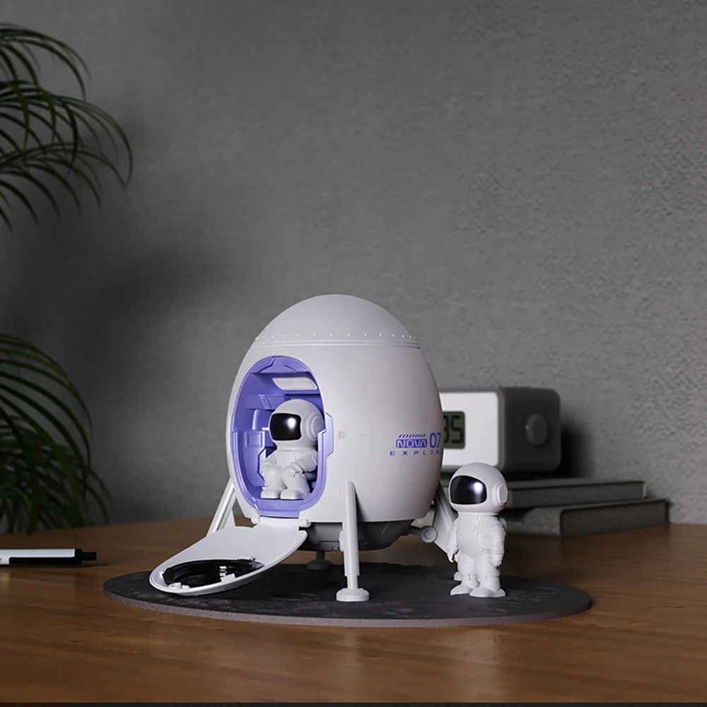 Space Projector Spaceman Ceiling Projector Light Space Lander and Astronaut Galaxy Night Light Projector for Kid Child